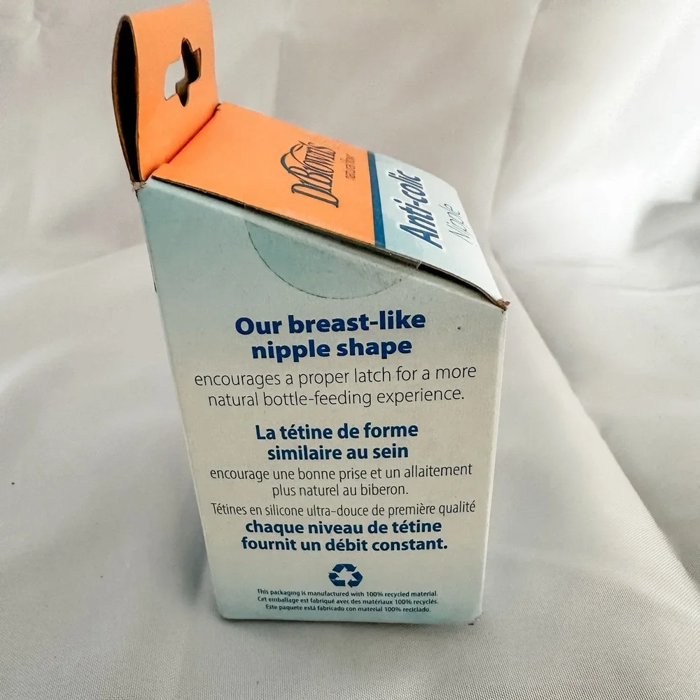 NIB Dr. browns anti colic nipple medium flow Level 2 - 2 pack‎ New